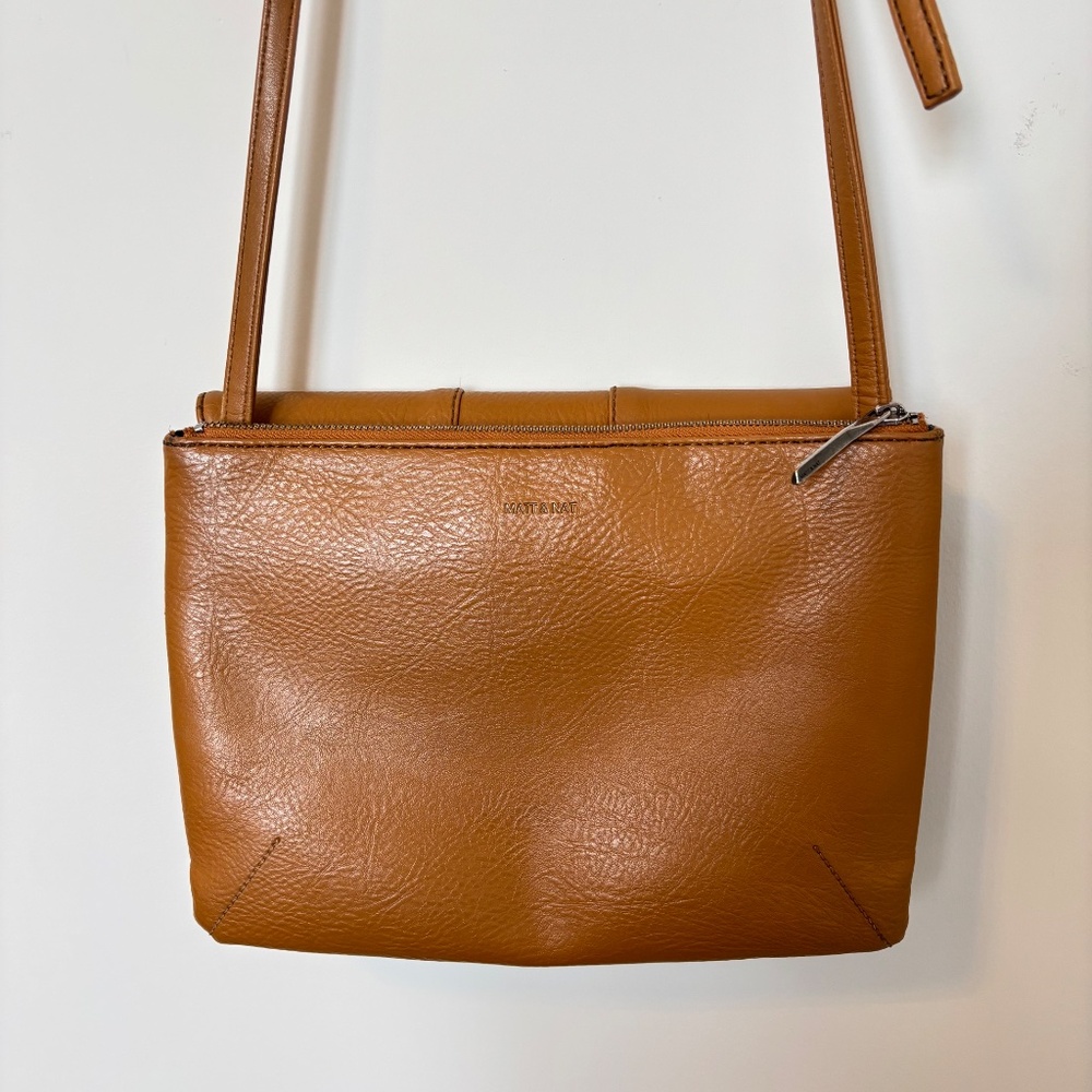 Matt and Nat Eeha Vegan Crossbody Bag Caramel/Tan - Picture 4 of 13